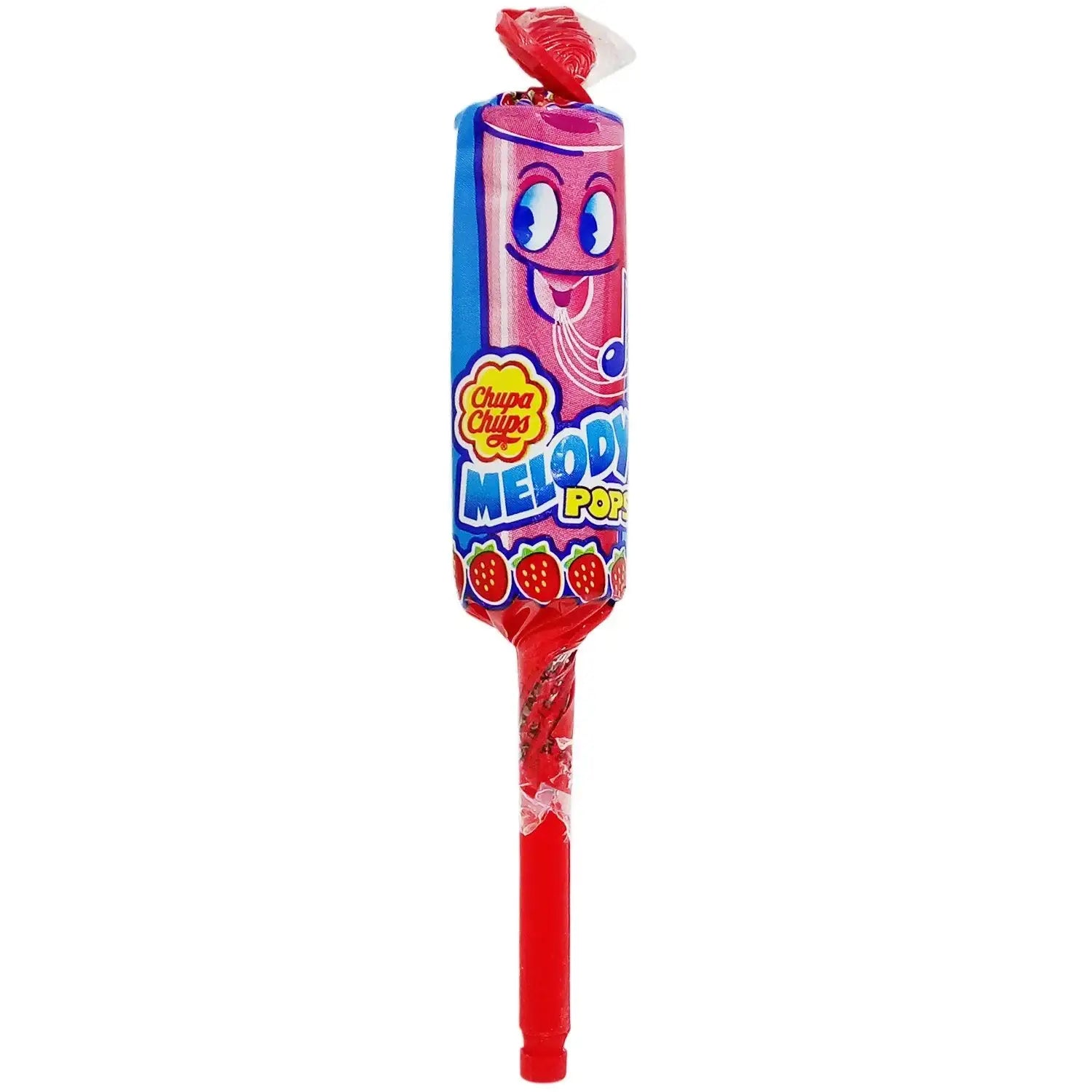 Chupa Chups Melody Pops Strawberry - Fun Whistle Candy – British