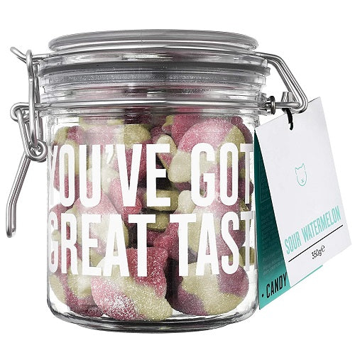 Candy Kittens Sour Watermelon Gummy Chewy Gourmet Sweets Gift Jar 350g