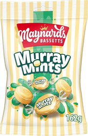 Maynards Bassetts Murray Mints 162g Bag of Classic Creamy Mint Flavoured Hard Sweets