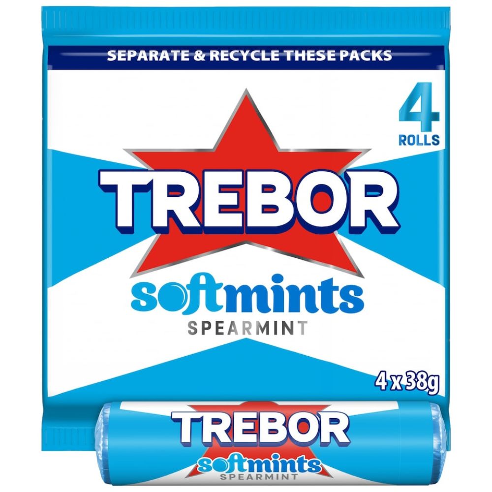 Trebor Softmints Spearmint 4 pack 152g