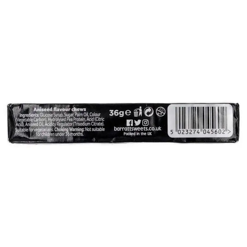Barratt Black Jack Chews Stick 36g