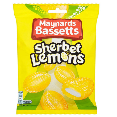 Maynards Bassetts Sherbert Lemons 192g - British Food Supplies