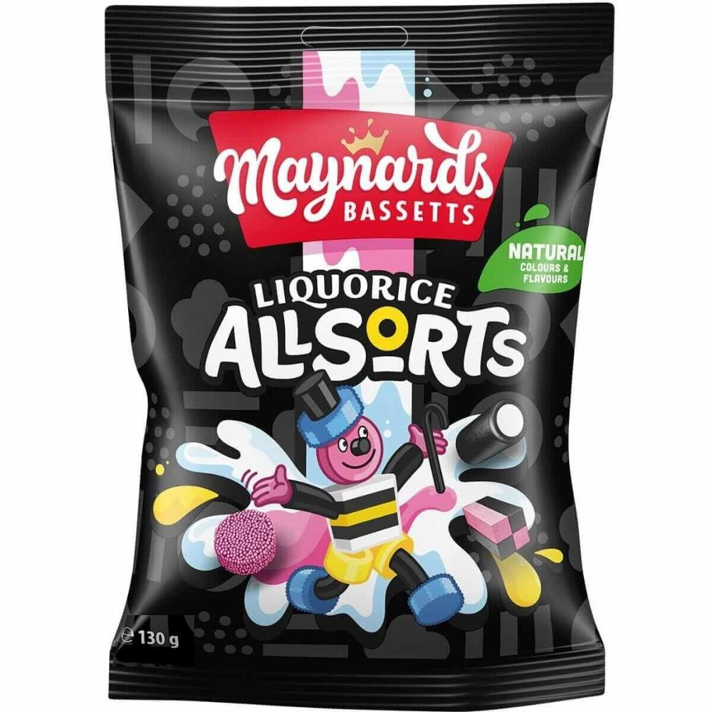Maynards Bassetts Liquorice Allsorts Bags 130g
