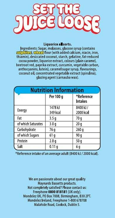 Maynards Bassetts Liquorice Allsorts Carton 350g