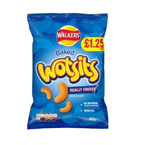 Walkers Wotsits Cheese Snacks Crisps 60g