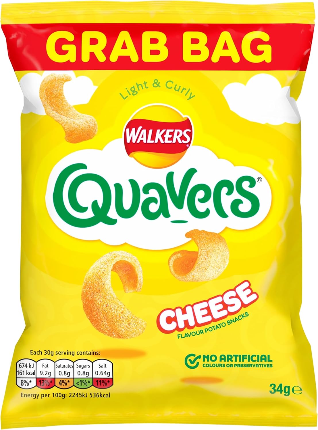 Walkers Quavers Cheese 34g