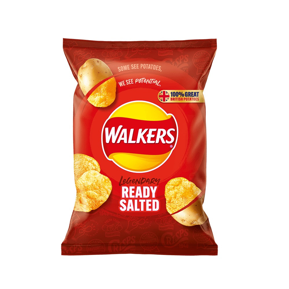 Walkers Crisps Ready Salted 32.5G product image
