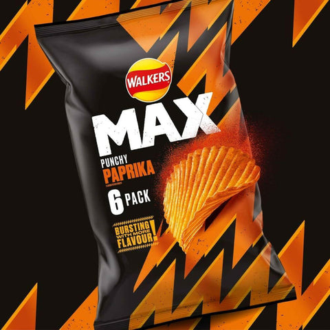 Walkers Max Paprika Crisps 50g
