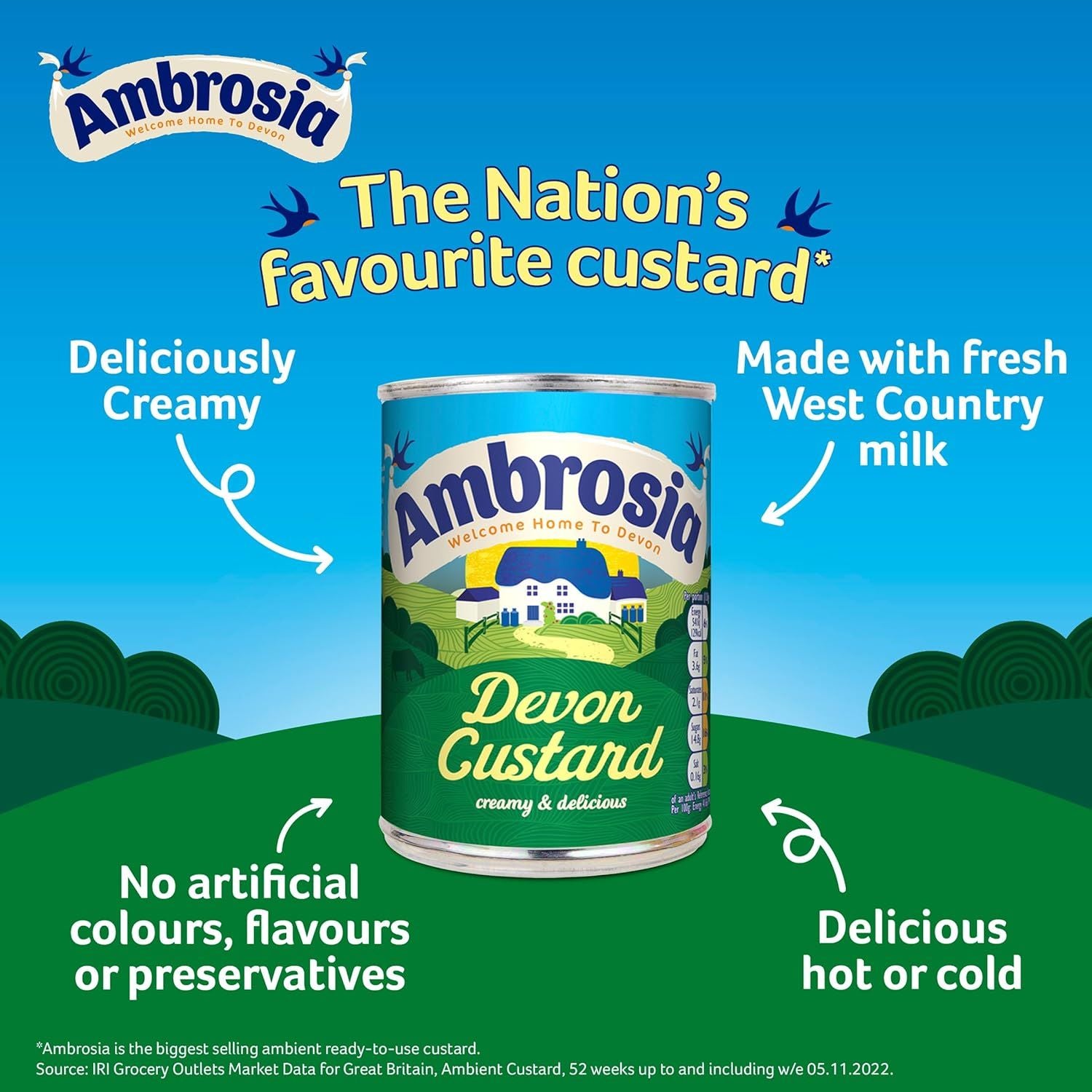Ambrosia Devon Custard 400g – British Food Supplies