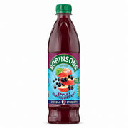 Robinsons Double Strength Apple and Blackcurrant no added sugar fruit squash 1 litre bottle