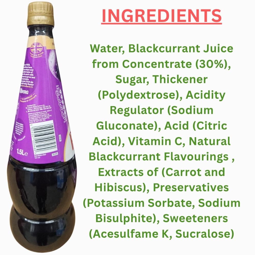 Ribena Blackcurrant Squash Drink (1.5 L)