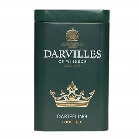 Darvilles of Windsor Darjeeling 100g Loose Tea Caddy - British Food Supplies