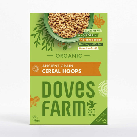 Doves Farm Organic Ancient Grain Cereal Hoops Breakfast Cereal 300g