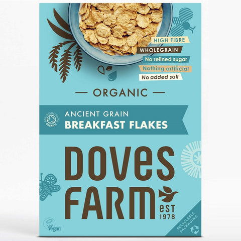 Doves Farm Organic Ancient Grain Breakfast Flakes 375G