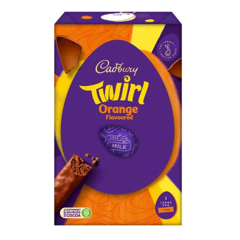 Cadbury Twirl Orange Large Egg Chocolate 198g