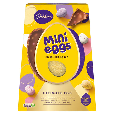 Cadbury Mini Eggs Inclusion Ultimate Egg Chocolate 380g