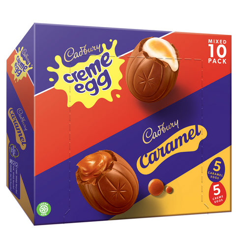 Cadbury Creme Egg & Caramel Egg Mixed 10pk Chocolate 400g