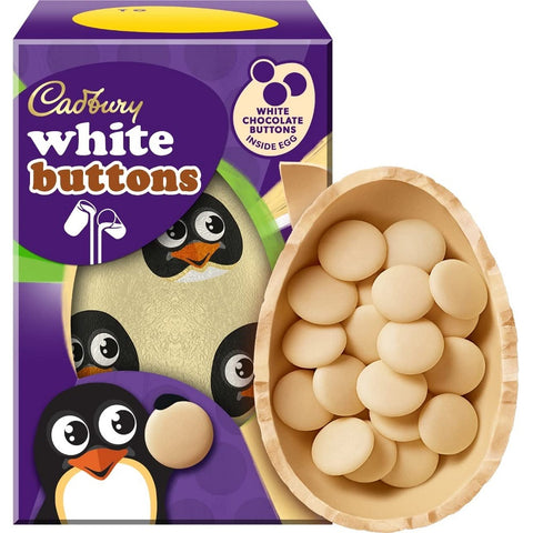 Cadbury White Buttons Inside Egg Chocolate 98g