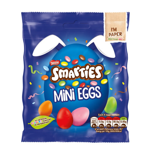 Nestle Smarties Mini Eggs Chocolate Pouch 80g
