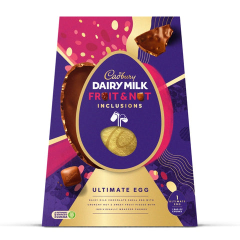 Cadbury Dairy Milk Fruit & Nut Inclusion Ultimate Egg Chocolate 400g