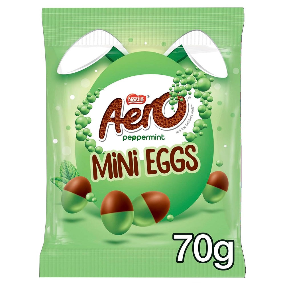 Aero Mini Eggs Peppermint Hanging Bag 70g