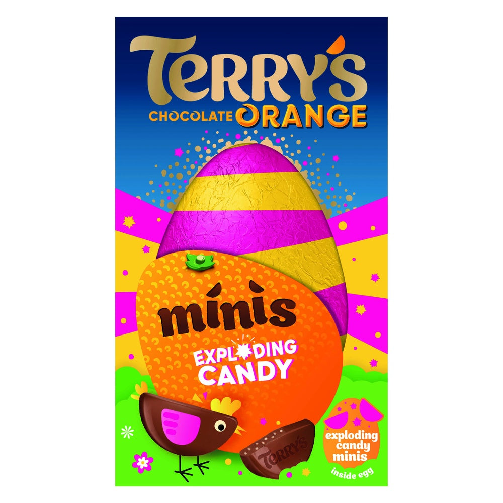 Terry's Chocolate Orange Easter Egg With Exploding Candy Minis 91g