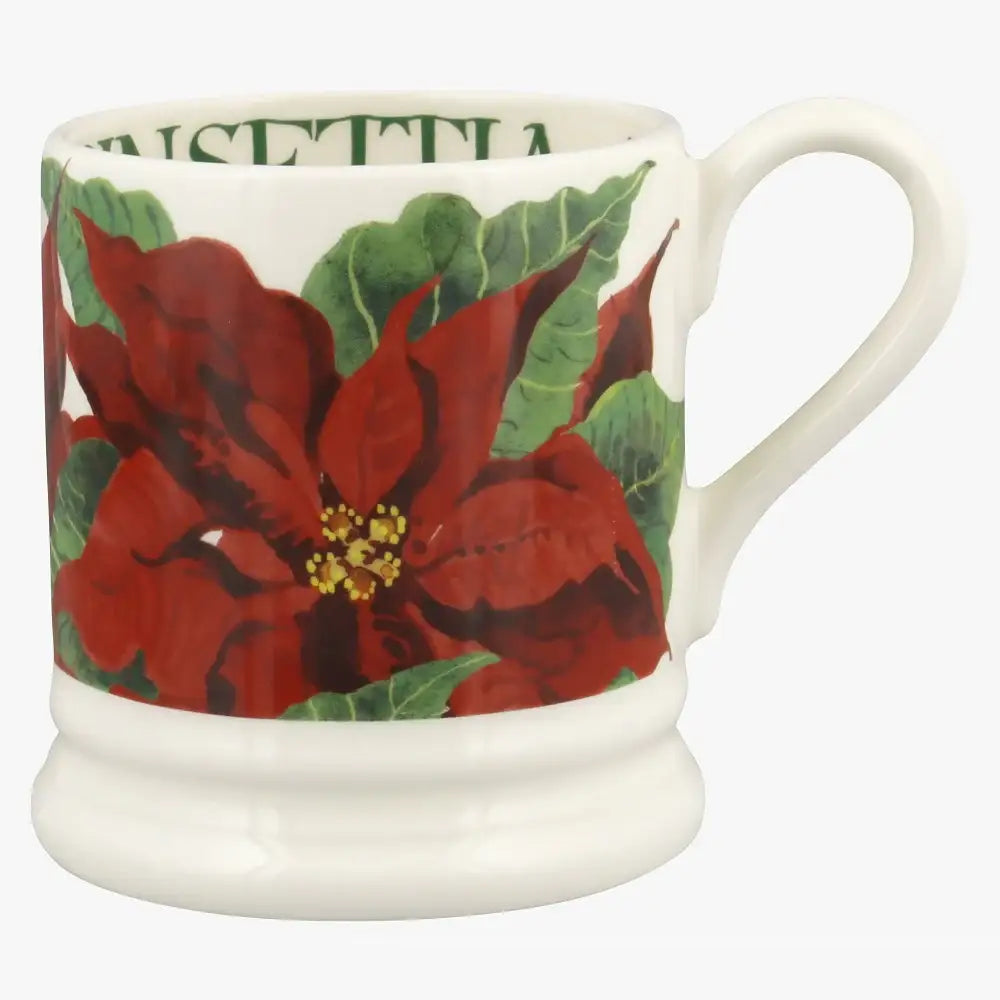 Emma Bridgewater Poinsettia 1/2 Pint Mug