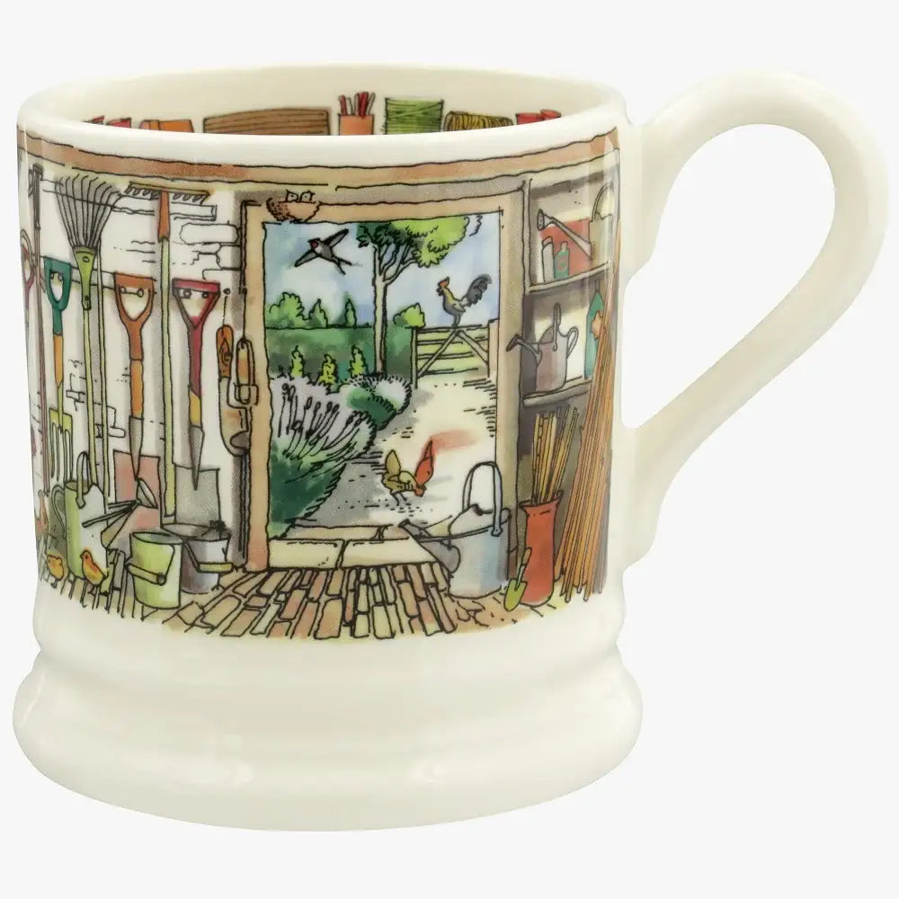 Emma Bridgewater Setting Up Home Potting Shed 1/2 Pint Mug