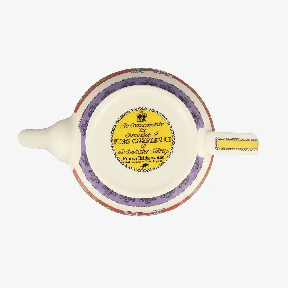 Emma Bridgewater 3 Cheers For King Charles III 4 Mug Teapot Boxed