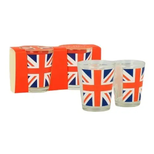Union Jack Shot Glass, Set of 2