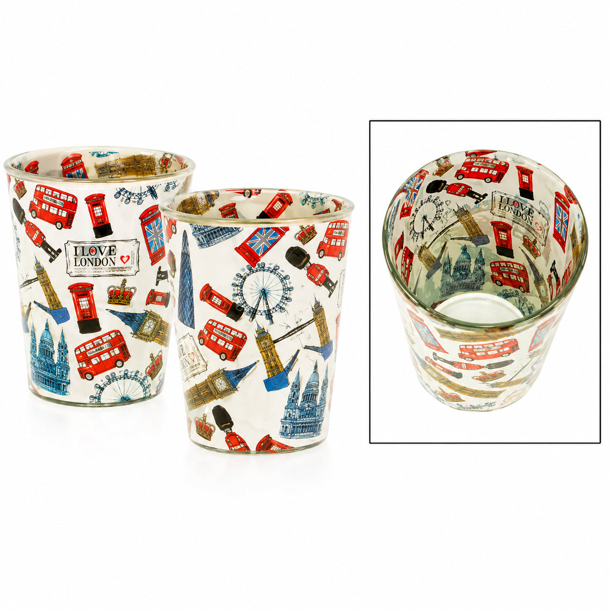 Elgate Lovable London Shot Glass Inside/Outside London souvenir shot glass product image