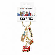 Elgate Lovable London Metal Infill Charm Keyring British souvenir keyring product image