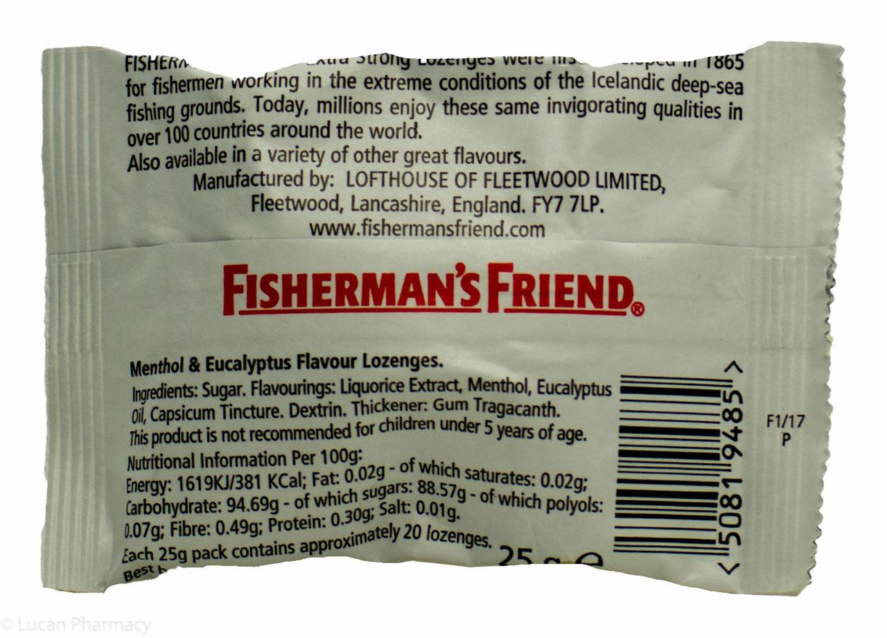 Fisherman's Friend Original Menthol & Eucalyptus Flavour Lozenges 25g