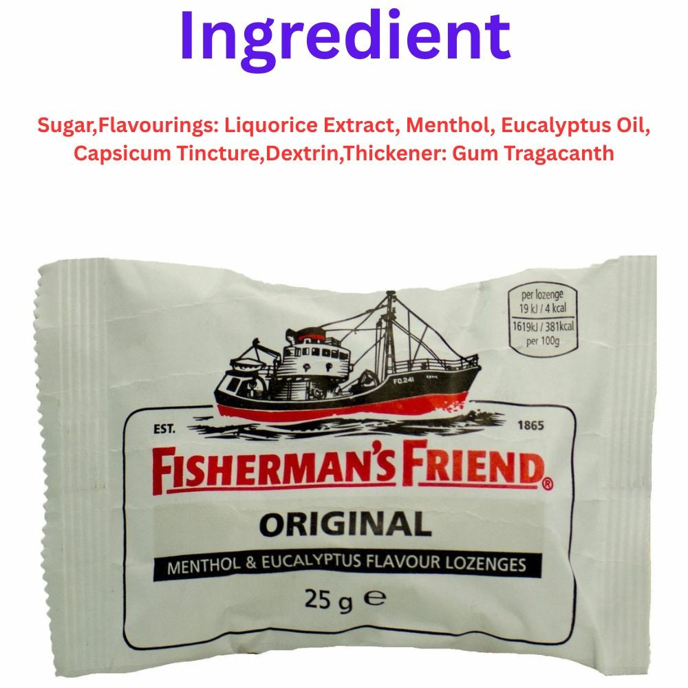 Fisherman's Friend Original Menthol & Eucalyptus Flavour Lozenges 25g