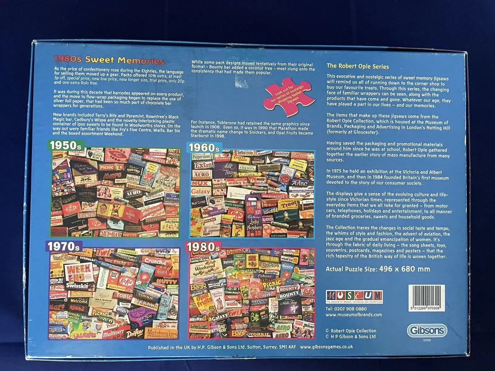 Jigsaw Puzzle 1980s Sweet Memories - Nostalgic Fun | Gibsons