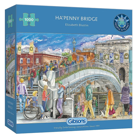 Gibsons Ha'penny Bridge Jigsaw Puzzle (1000 Piece)