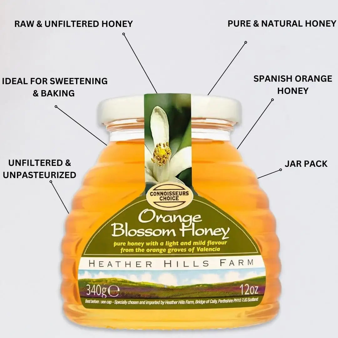 Heather Hills Orange Blossom Honey 12Oz