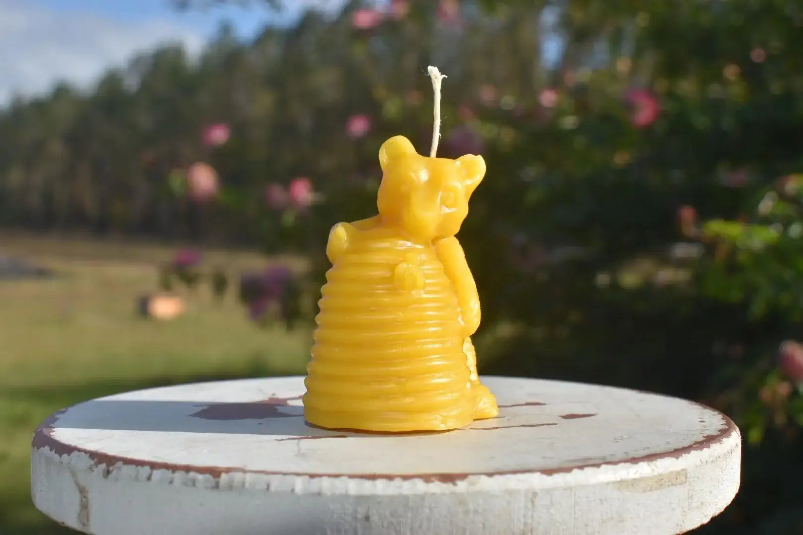 Heather Hills Handmade Bear Candles 7cm