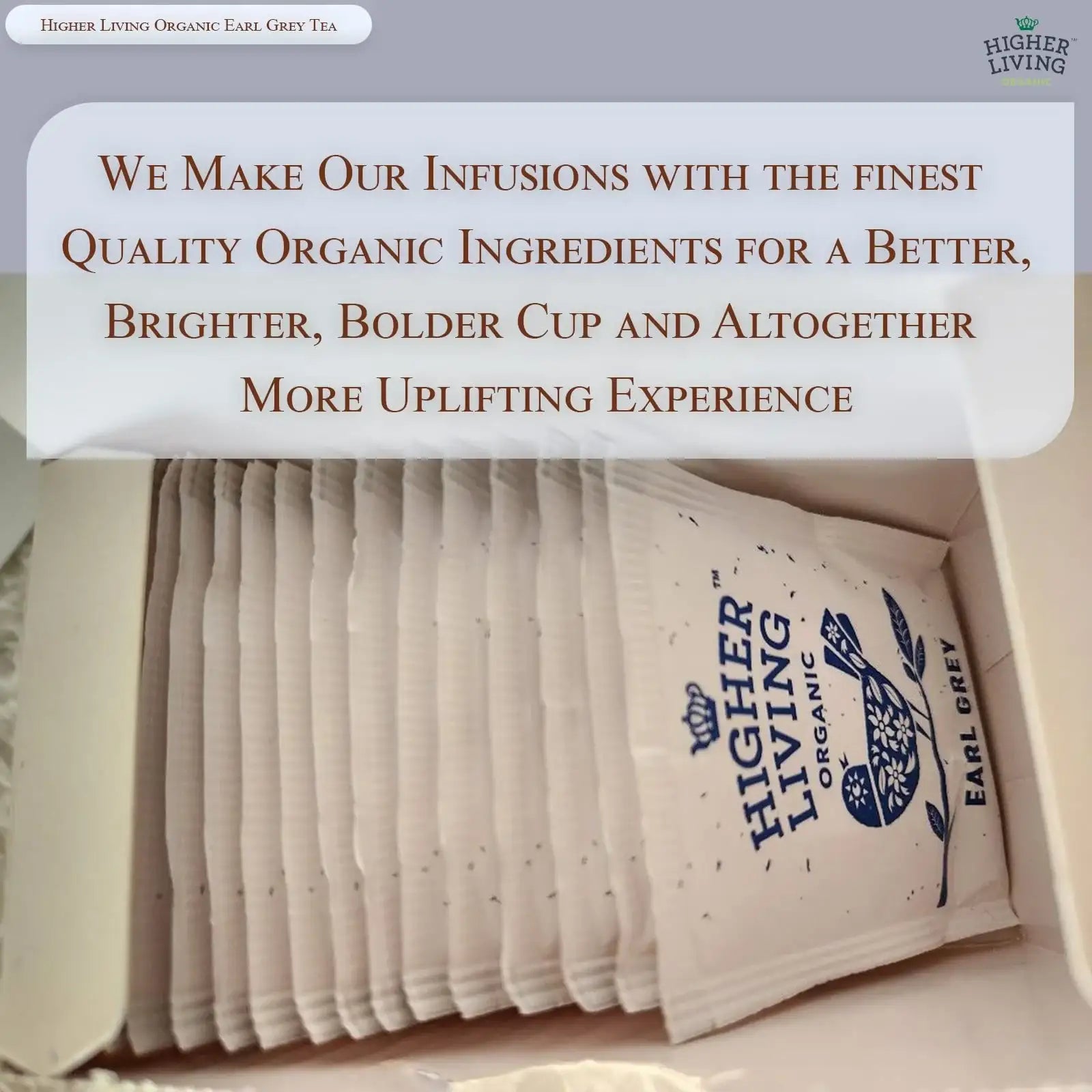 Higher Living Organic Tea - English Earl Grey 50g (20 Teabags)