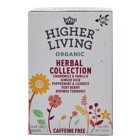 Higher Living Organic Tea - Herbal Collection 38g (20 Teabags)