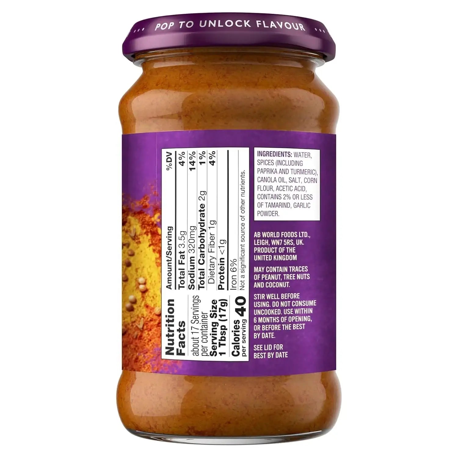 Patak's Mild Curry Spice Paste (283g)
