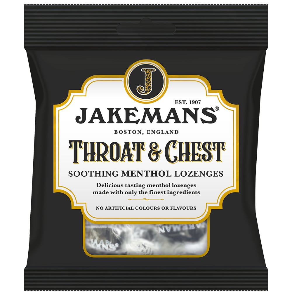 Jakemans Throat & Chest Soothing Menthol Lozenges 73g