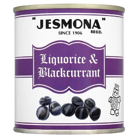Jesmona Liquorice & Blackcurrant Sweets Tin 250g