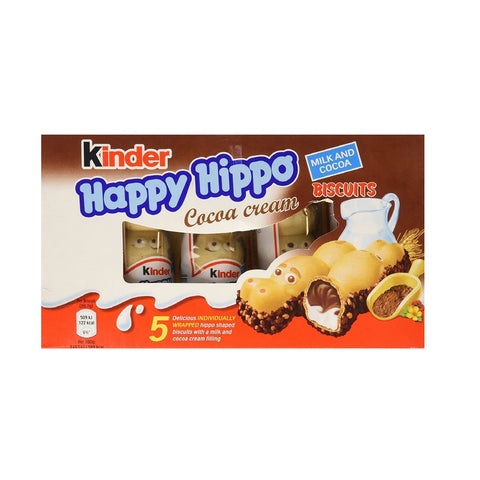 Kinder Happy Hippo Cocoa Cream Biscuits - 5pk X 20.7G (103.5G)