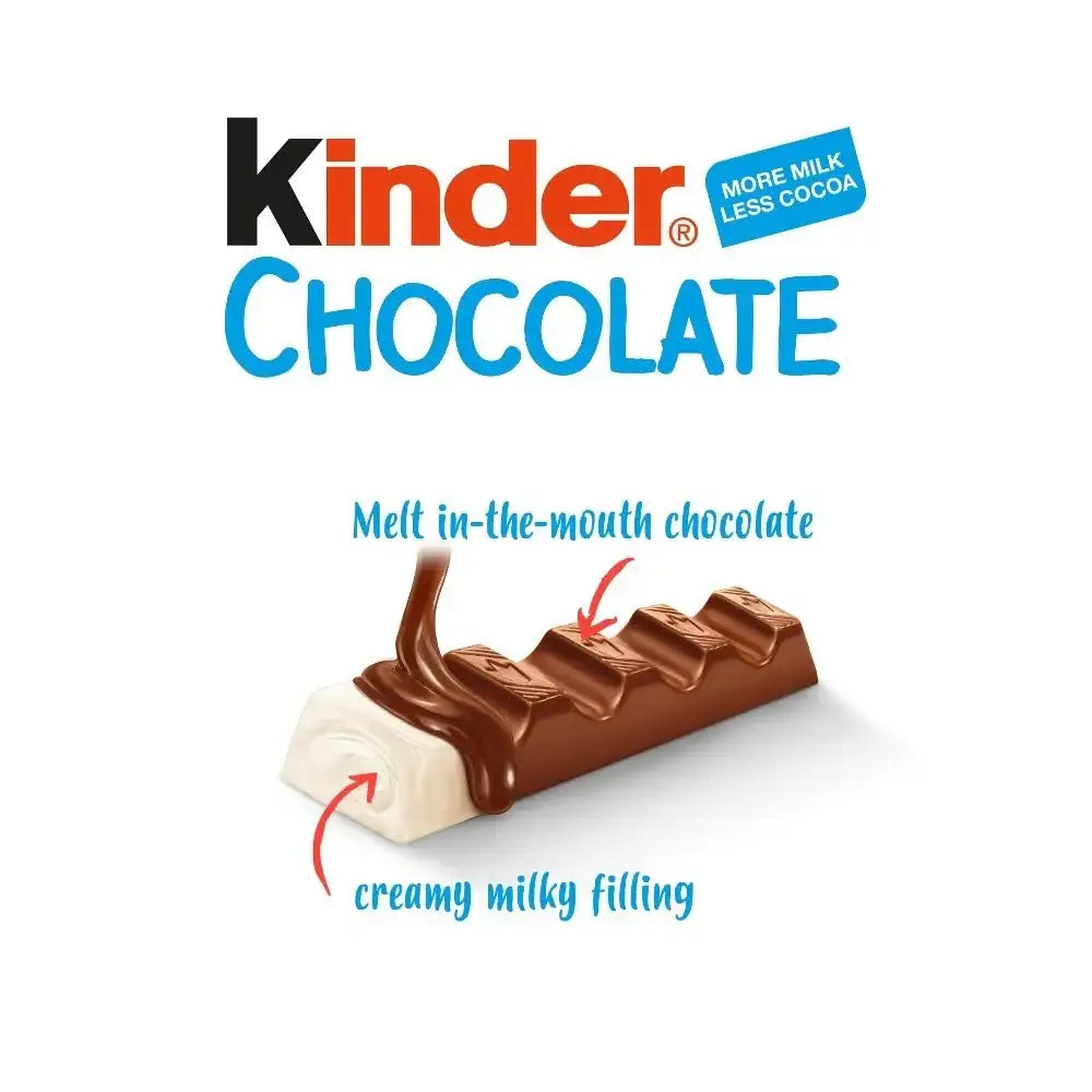 Kinder Chocolate Small Bars Multipack 8 x 12.5g (100g)