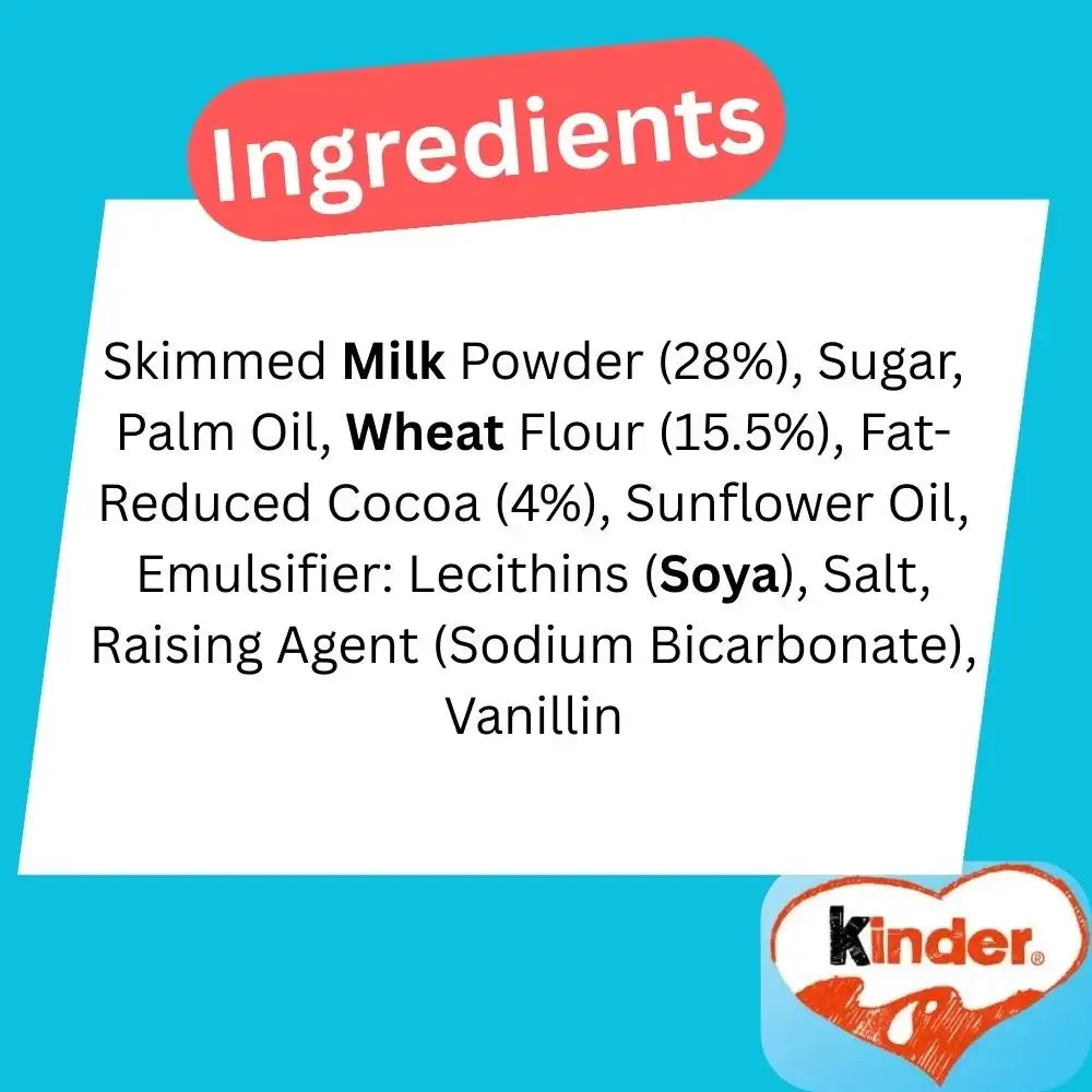 Kinder Chocolate Small Bars Multipack 8 x 12.5g (100g)