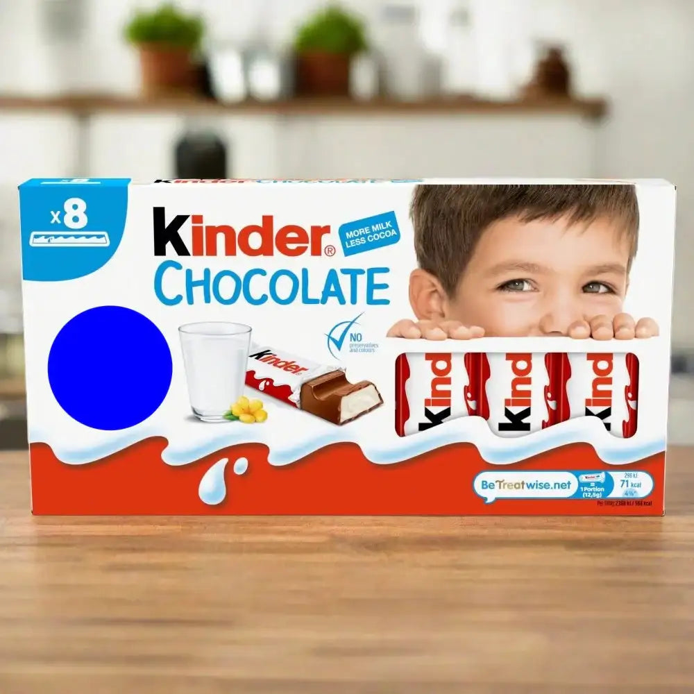 Kinder Chocolate Small Bars Multipack 8 x 12.5g (100g)