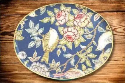 Keswick's Heritage Midnight Pattern Oval Tray