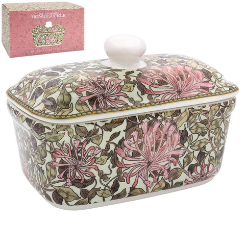 Lesser & Pavey Honeysuckle Butter Dish with Lid
