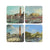 Lesser & Pavey Canaletto Coasters 4 Asst